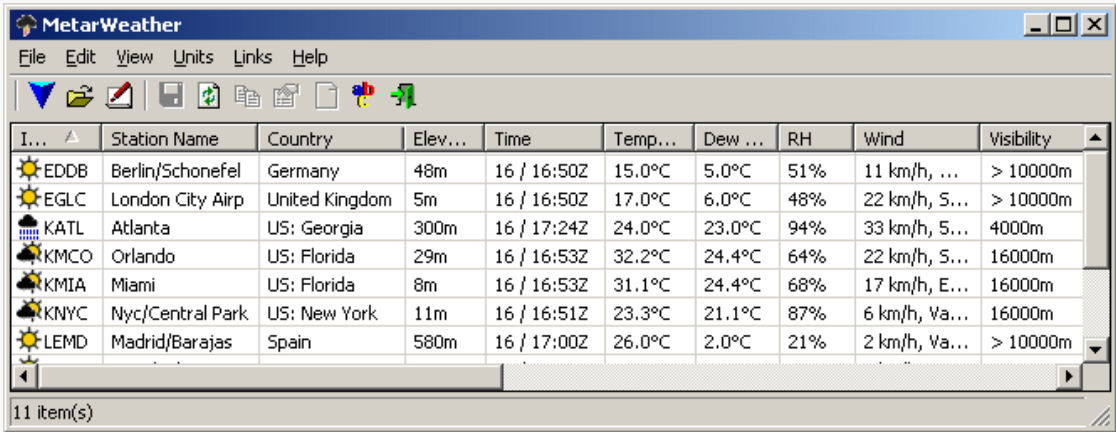MetarWeather screenshot