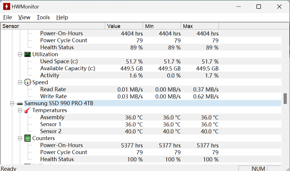 PC Vital Signs screenshot