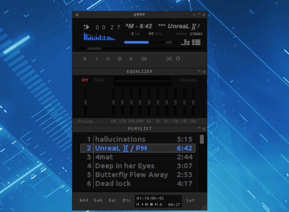 Qmmp screenshot
