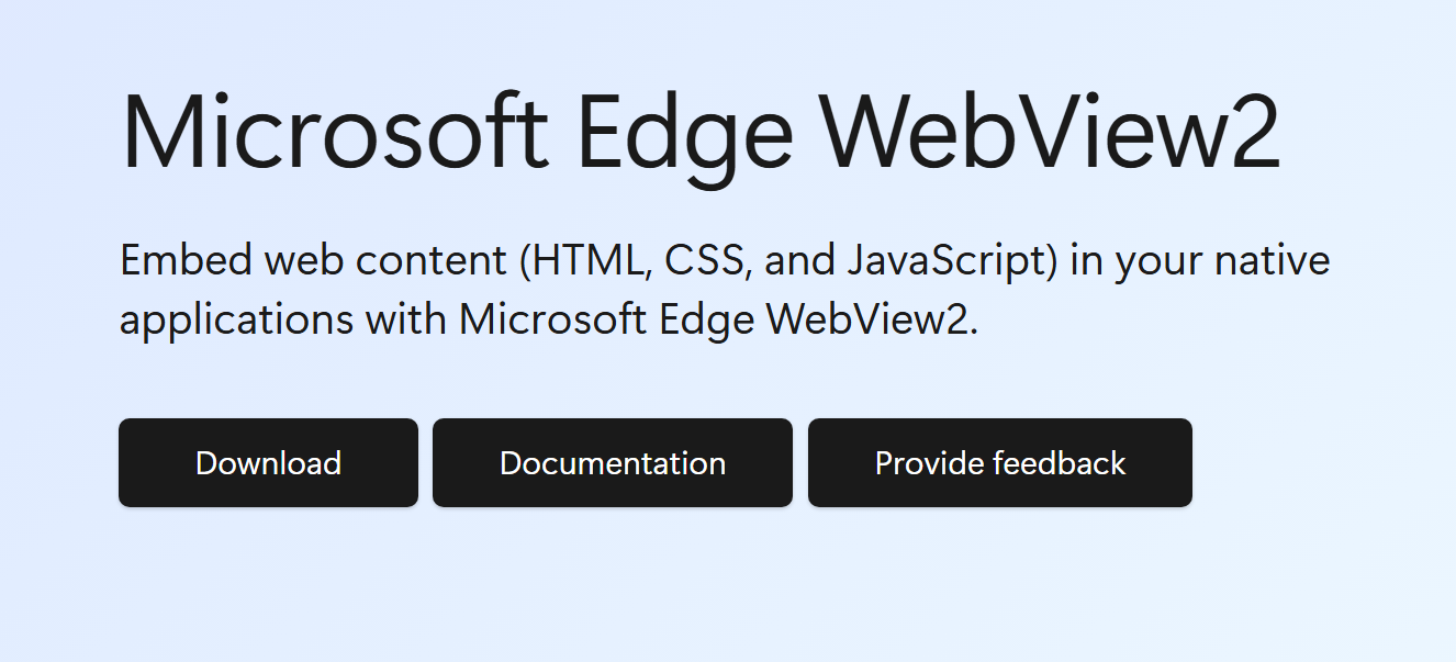 WebView2 Runtime screenshot