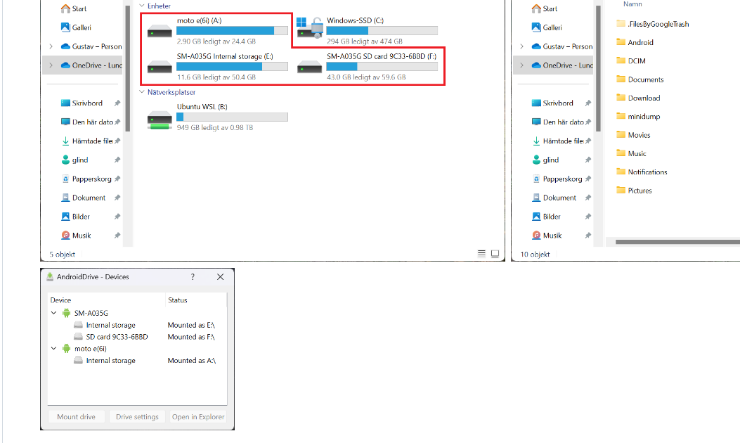 AndroidDrive screenshot