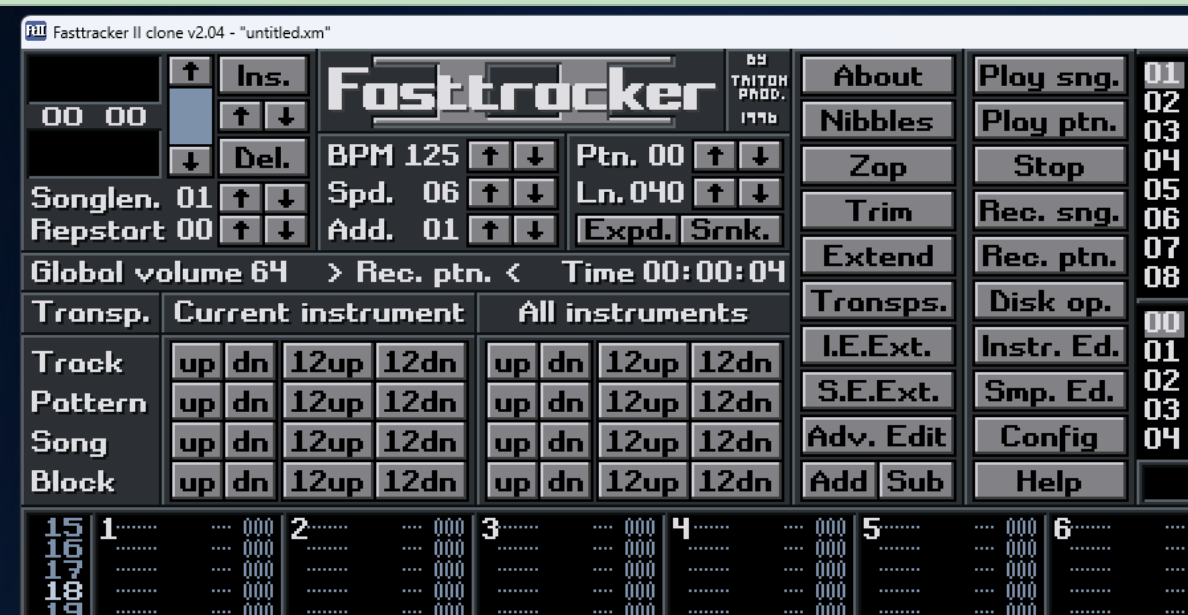 ft2-clone screenshot