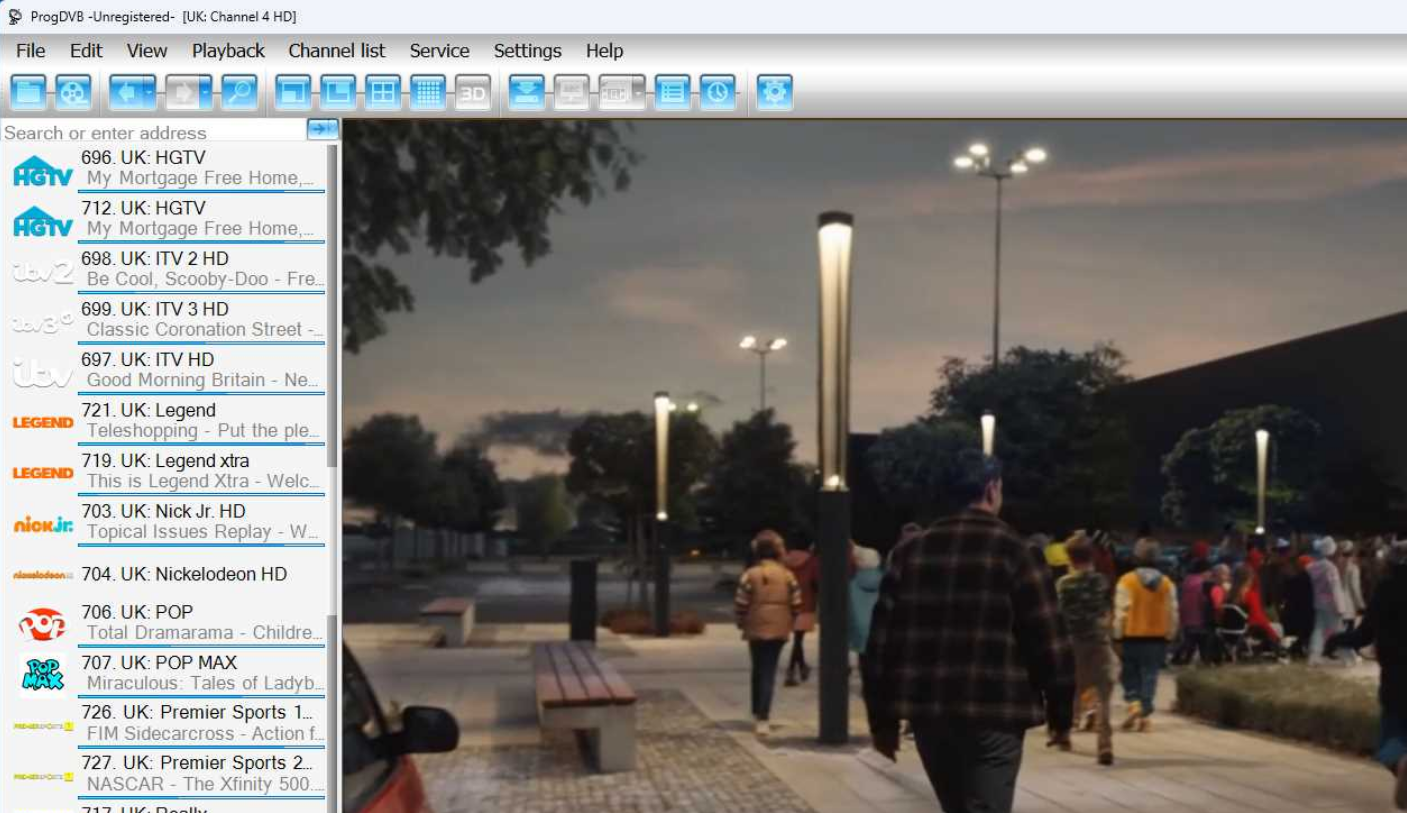 ProgDVB screenshot
