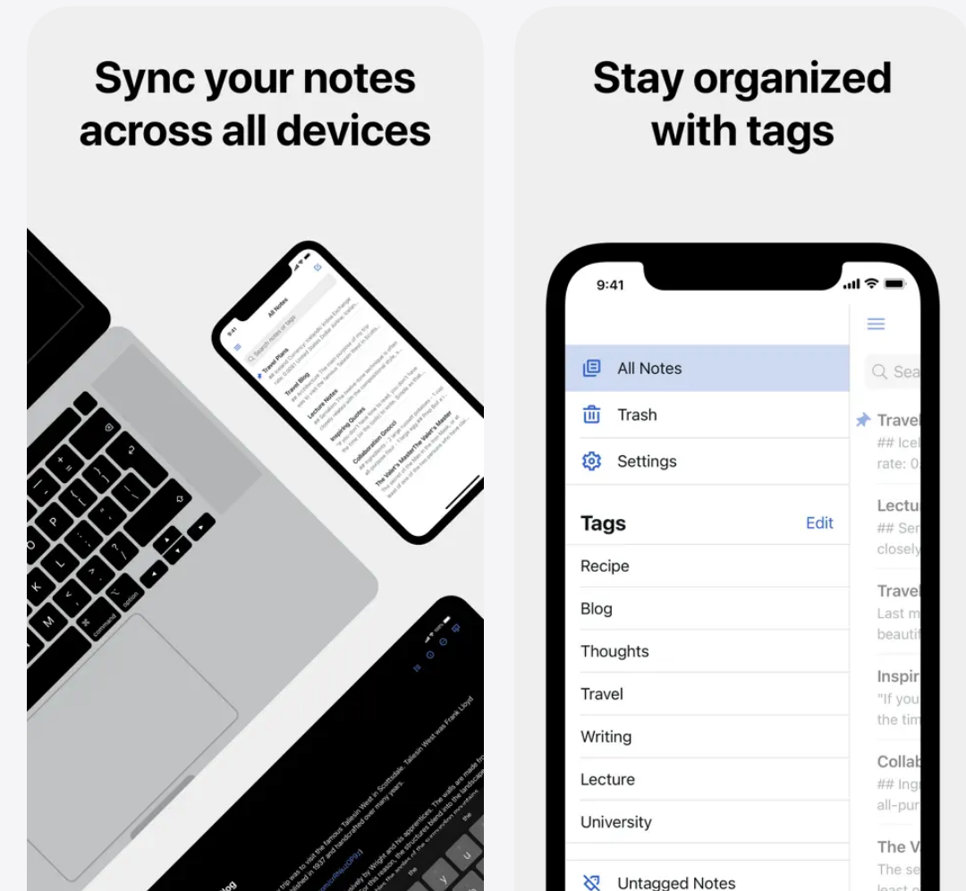 Simplenote screenshot