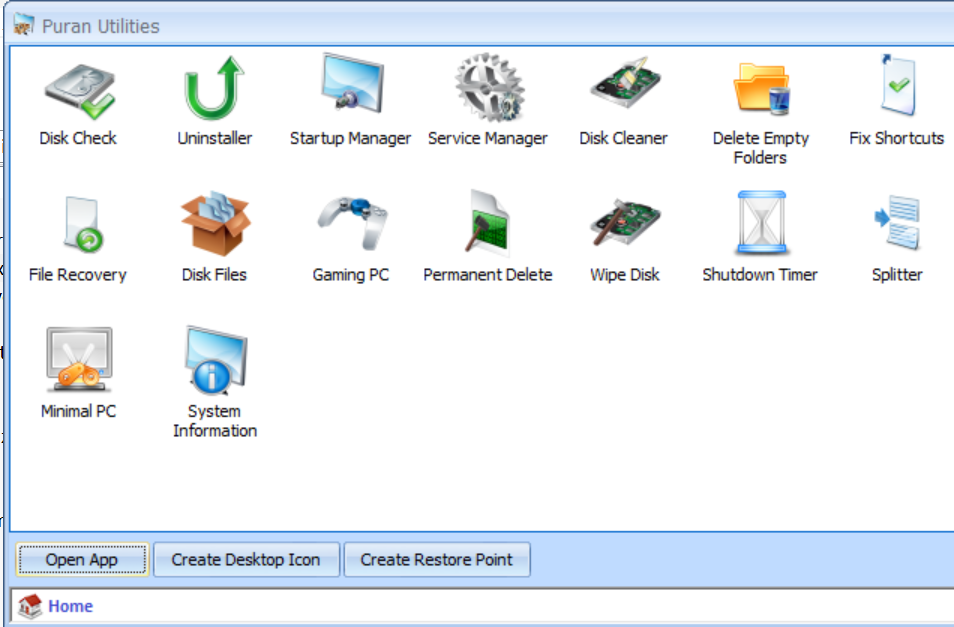 Puran Utilities screenshot
