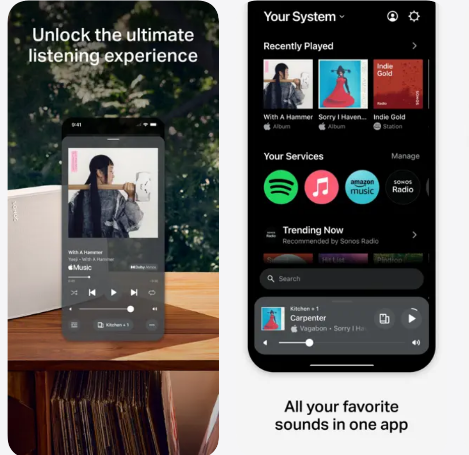 Sonos Controller screenshot