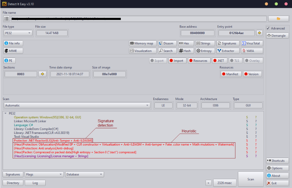 Detect It Easy screenshot