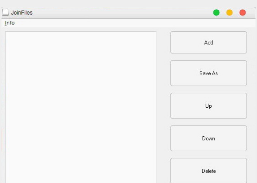 JoinFiles screenshot