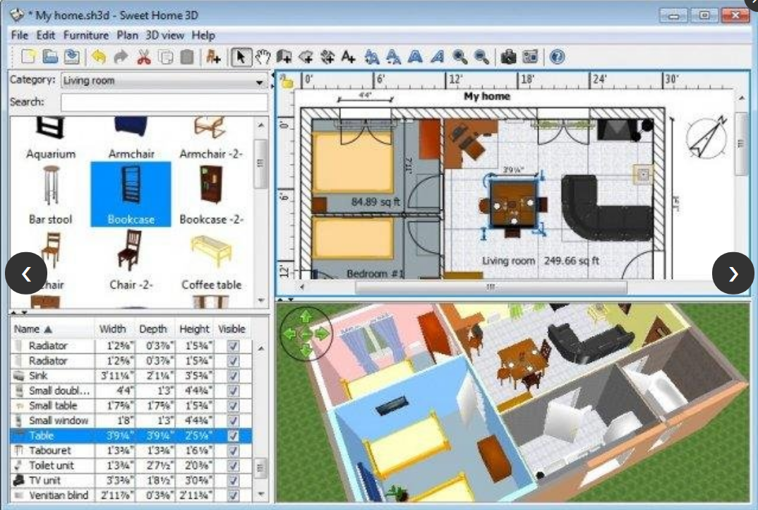 Sweet Home 3D screenshot