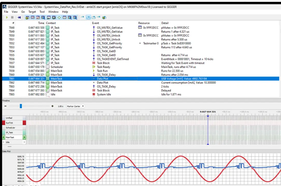 SEGGER SystemView screenshot