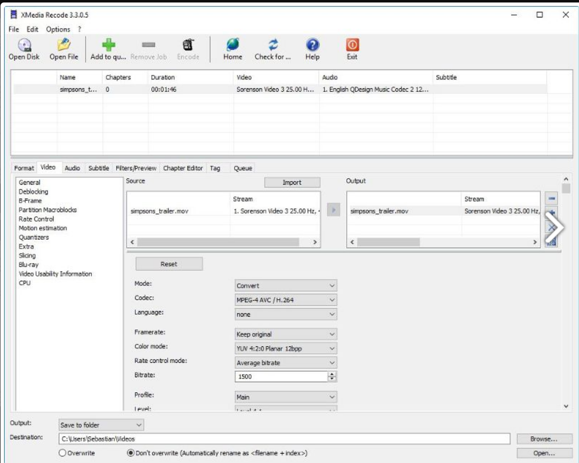 OmniFormat Transcoder screenshot